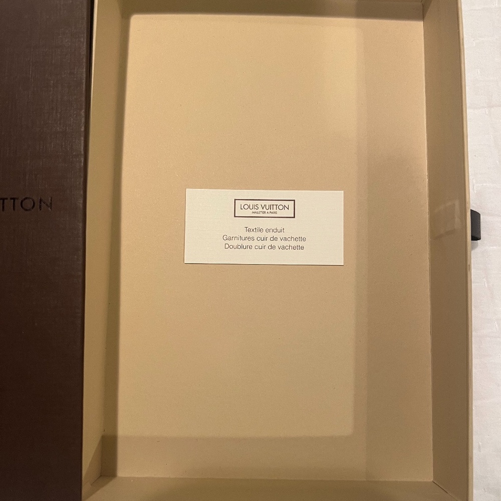 NIB Louis Vuitton Damier Ebene Felicie Chain Wallet Zippered Insert - Picture 4 of 4